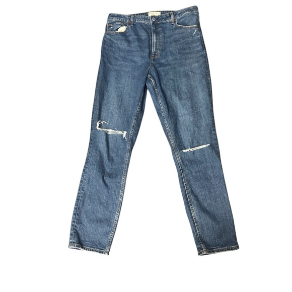 Abercrombie & Fitch High Rise Skinny Jeans Curve Love Size 14L - Picture 1 of 4